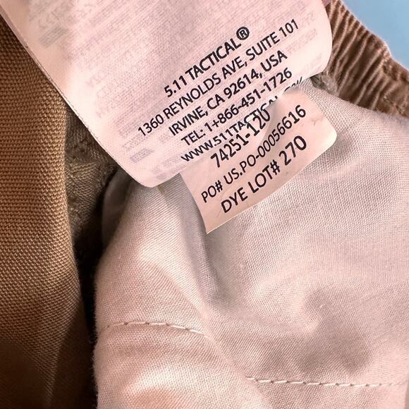 5.11 Tactical Men's Cotton Canvas Pants Size 38 - Picture 10 of 10